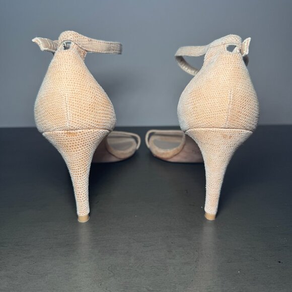 Stuart Weitzman Nunaked Heel Nappa Leather Ankle Strap Sandal wedding career 10 - Picture 7 of 10